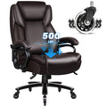 BOSSIN 500lbs Big and Tall Office Chair,Heavy Duty Computer Desk Chair with Adjustable Lumbar Support